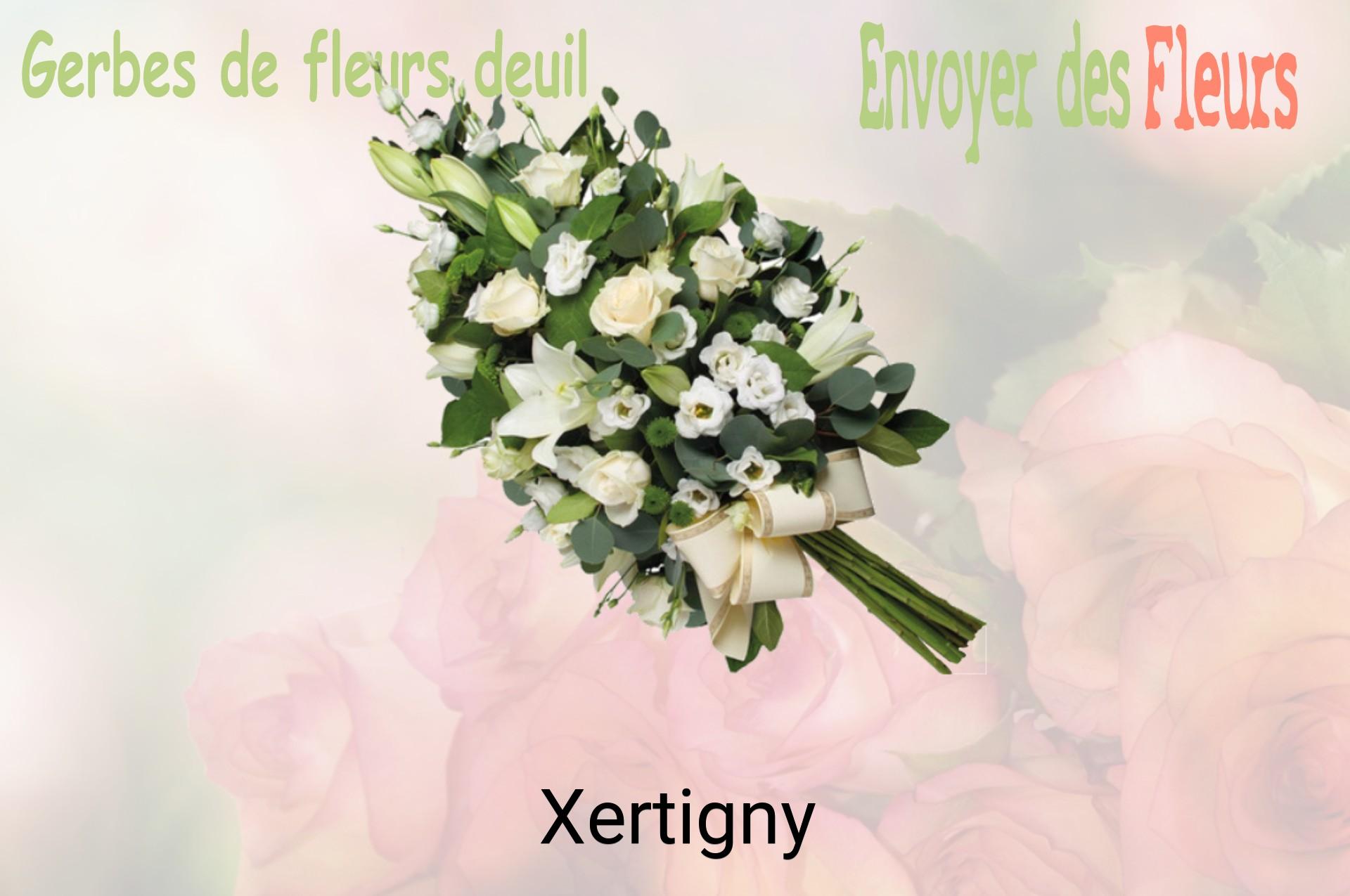 Gerbe de fleurs de deuil livrée à Xertigny